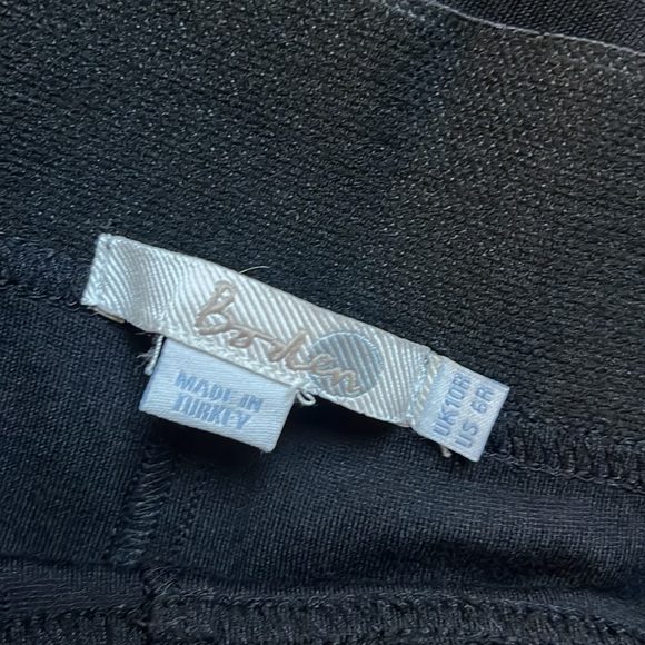 Boden Skinny Minnie Black Trouser Pants with Zip Detail Size 6 - Picture 11 of 14